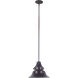 Union 1 Light 8 inch Oiled Bronze Gilded Outdoor Pendant, Small
