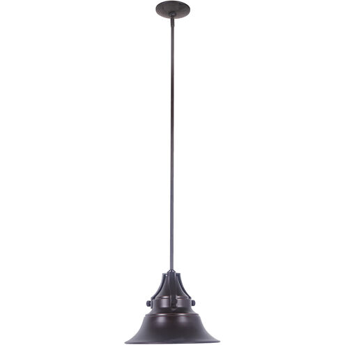 Union 1 Light 8 inch Oiled Bronze Gilded Outdoor Pendant, Small