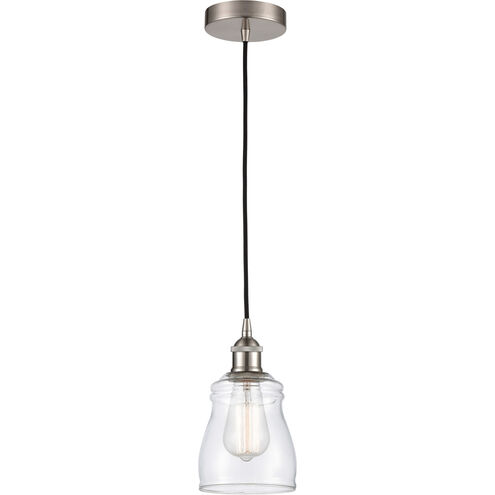 Edison Ellery LED 5 inch Brushed Satin Nickel Mini Pendant Ceiling Light