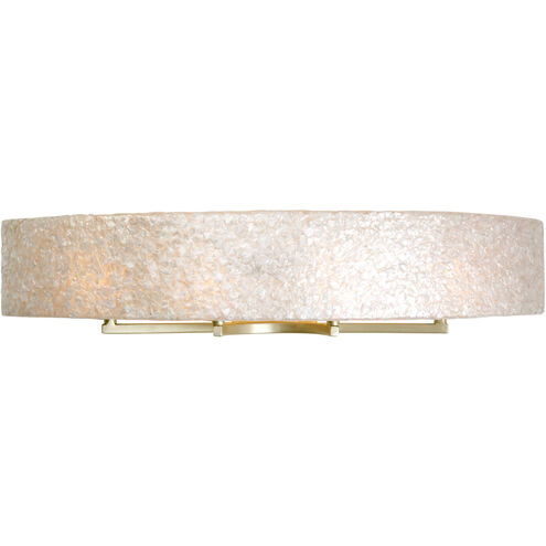 Radius 4 Light 36 inch Gold Dust Vanity Light Wall Light in Sustainable Crushed Natural Capiz Shell