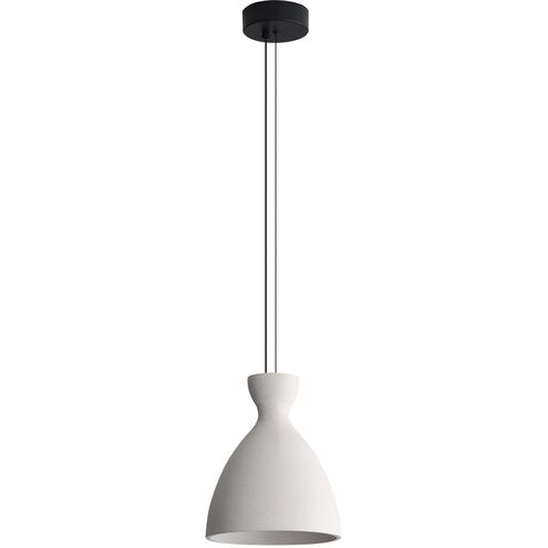 Aethera LED 9.88 inch White Sandstone Cement Pendant Ceiling Light