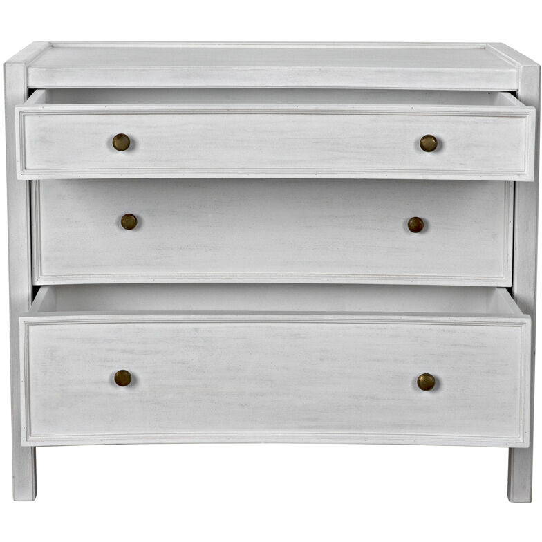 Hampton 36 X 31 inch White Wash Side Table