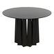 Column 44 X 44 inch Matte Black Dining Table