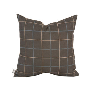 Square 20 inch Oxford Slate Pillow, with Down Insert