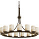 Alabaster Rocks 15 Light 42 inch Dark Bronze Chandelier Ceiling Light in Incandescent
