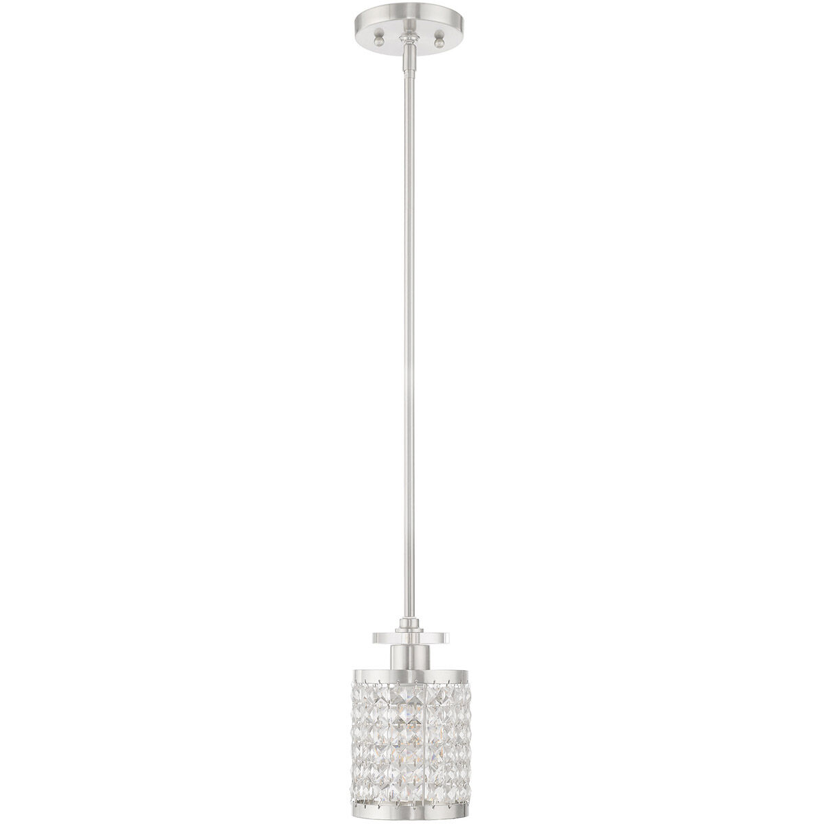 Grammercy 1 Light 5 inch Brushed Nickel Mini Pendant Ceiling Light