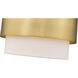 Counterpoint 1 Light 12 inch Modern Gold Pendant Ceiling Light