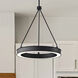 Longford LED 20.13 inch Textured Black Pendant Ceiling Light