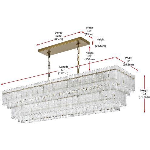 Emilia 8 Light 14 inch Satin Gold Chandelier Ceiling Light