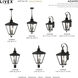 Adams 4 Light 31.5 inch Black with Brushed Nickel Finish Cluster Outdoor Extra Large Post Top Lantern