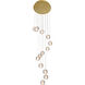 Canada LED 20 inch Gold Chandelier Ceiling Light