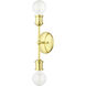 Lansdale 2 Light 5 inch Satin Brass Vanity Sconce Wall Light