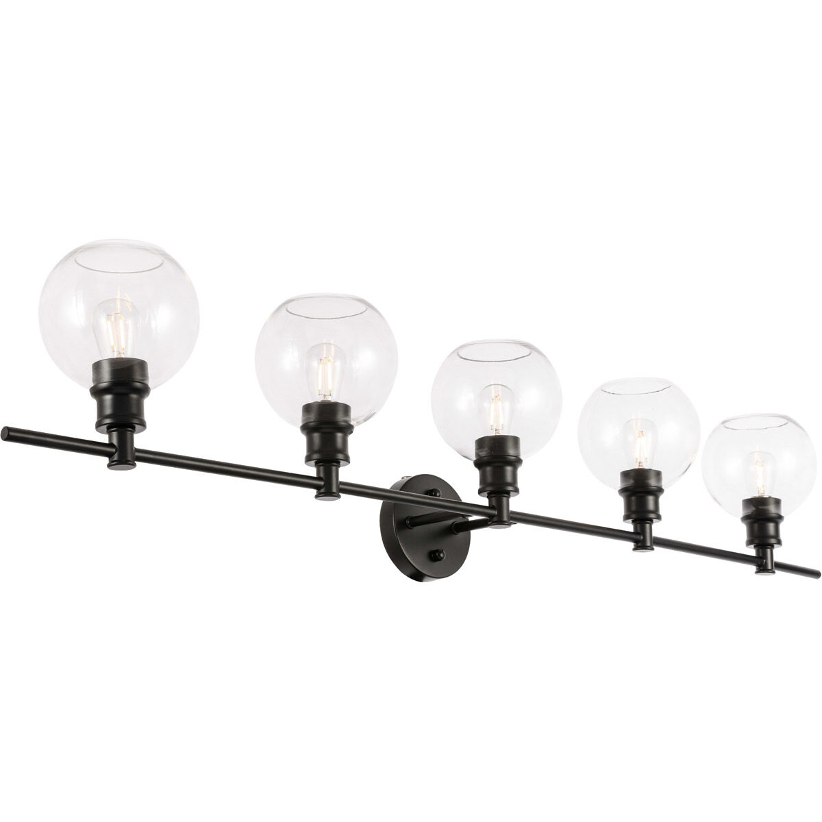 Syracuse 5 Light 47 inch Black Wall sconce Wall Light