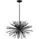 Palisades Ave. 6 Light 24 inch Black Chandelier Ceiling Light