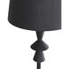 Anton 1 Light 8 inch Black Gesso Sconce Wall Light