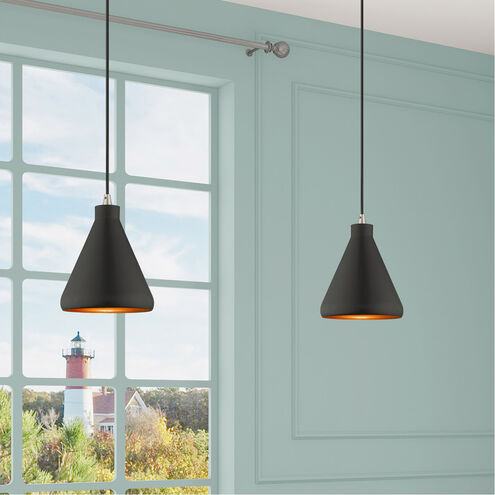 Allison 1 Light 7 inch Black Mini Pendant Ceiling Light