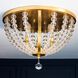 Roxy 3 Light 16.5 inch Antique Gold Flush Ceiling Light
