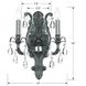 Dawson 2 Light 12.5 inch Pewter Sconce Wall Light in Clear Swarovski Strass