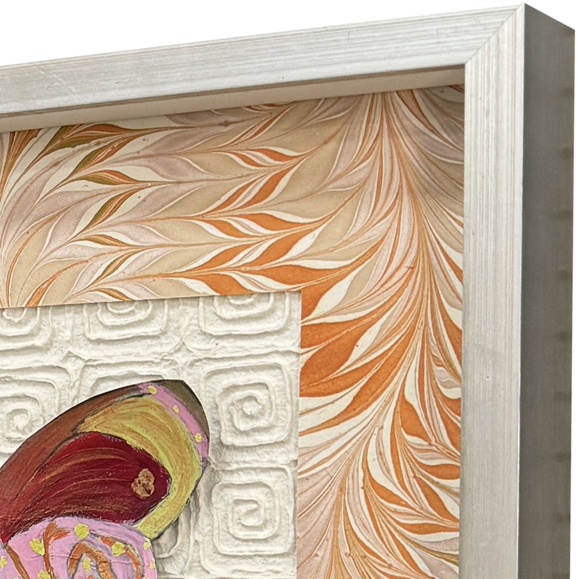 Flight Patterns Orange and Pink and Red and Yellow Framed Art, The Studio