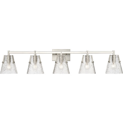 Analia 5 Light 45.75 inch Brushed Nickel Vanity Wall Light