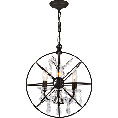 Campechia 3 Light 13 inch Brown Up Mini Chandelier Ceiling Light