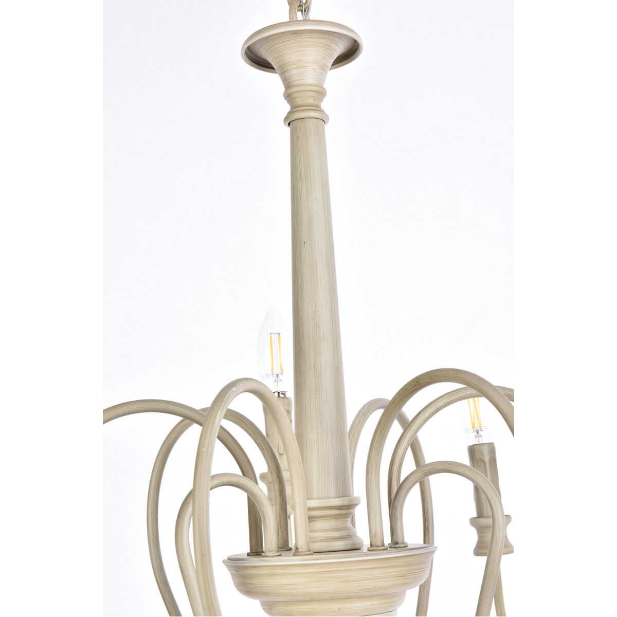 Flynx 9 Light 31 inch Weathered Dove Pendant Ceiling Light