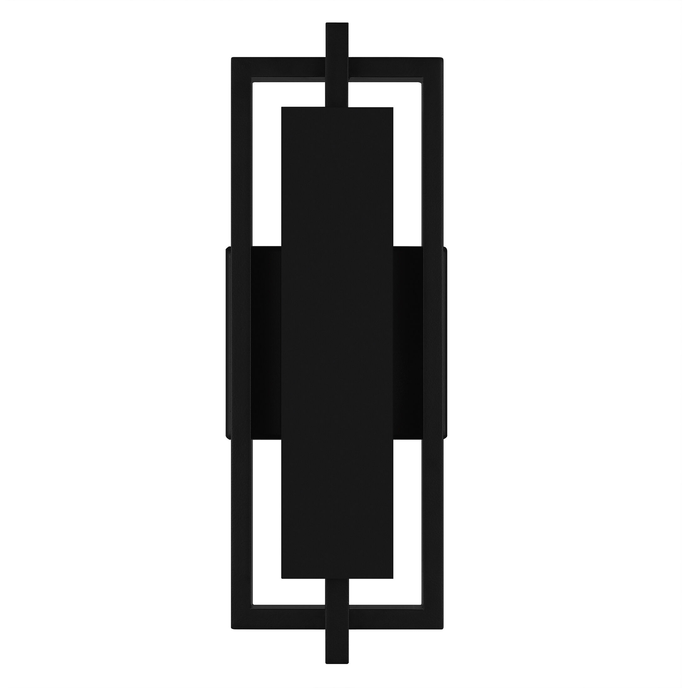 Pointsett LED 16 inch Matte Black Outdoor Wall Lantern