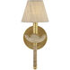 Vichy 1 Light 5 inch Contemporary Gold Leaf Wall Sconce Wall Light, Suzanne Duin Collection