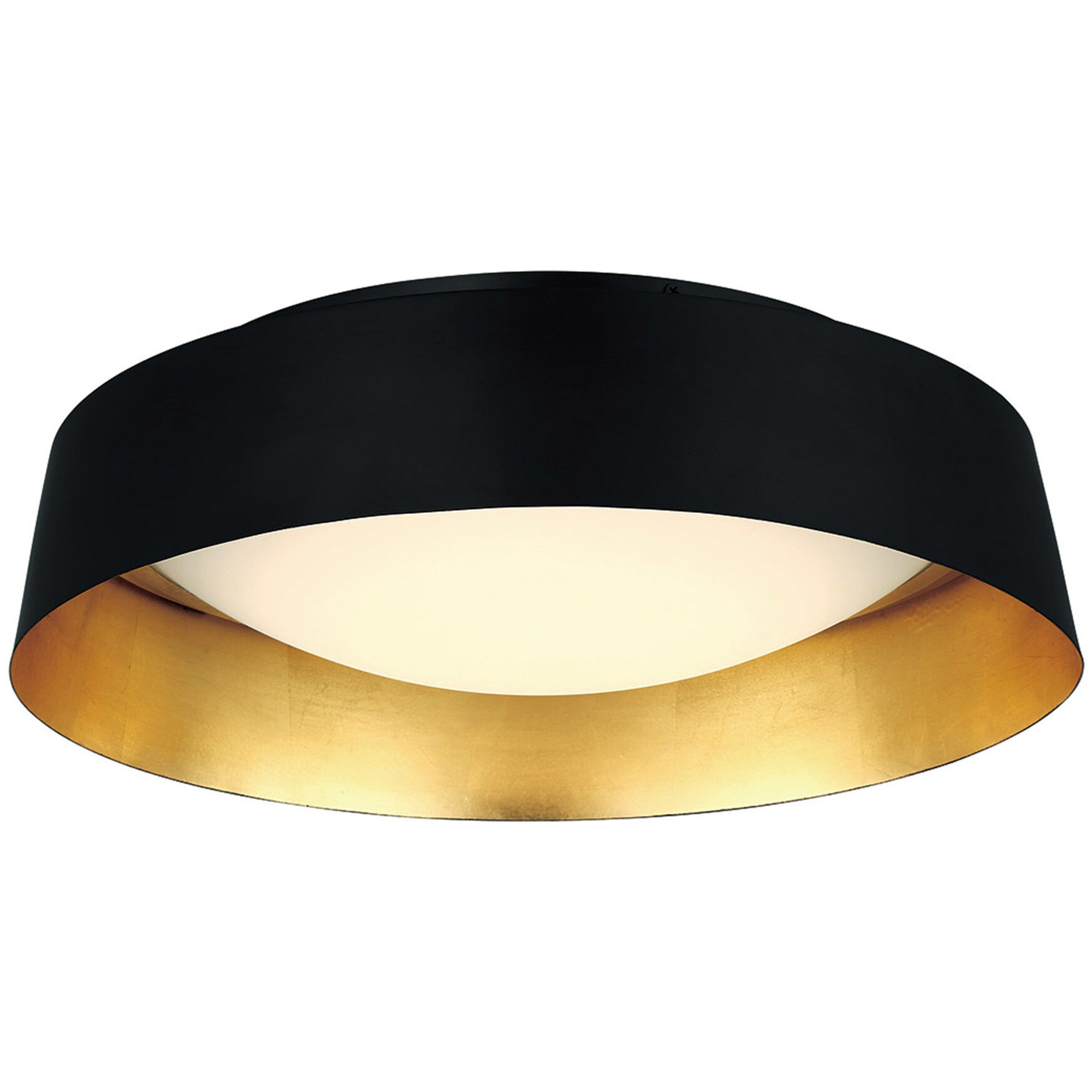 Black and gold flush mount light hot sale