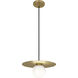 Dal LED 13 inch Modern Brass Pendant Ceiling Light