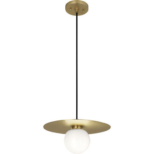 Dal LED 13 inch Modern Brass Pendant Ceiling Light