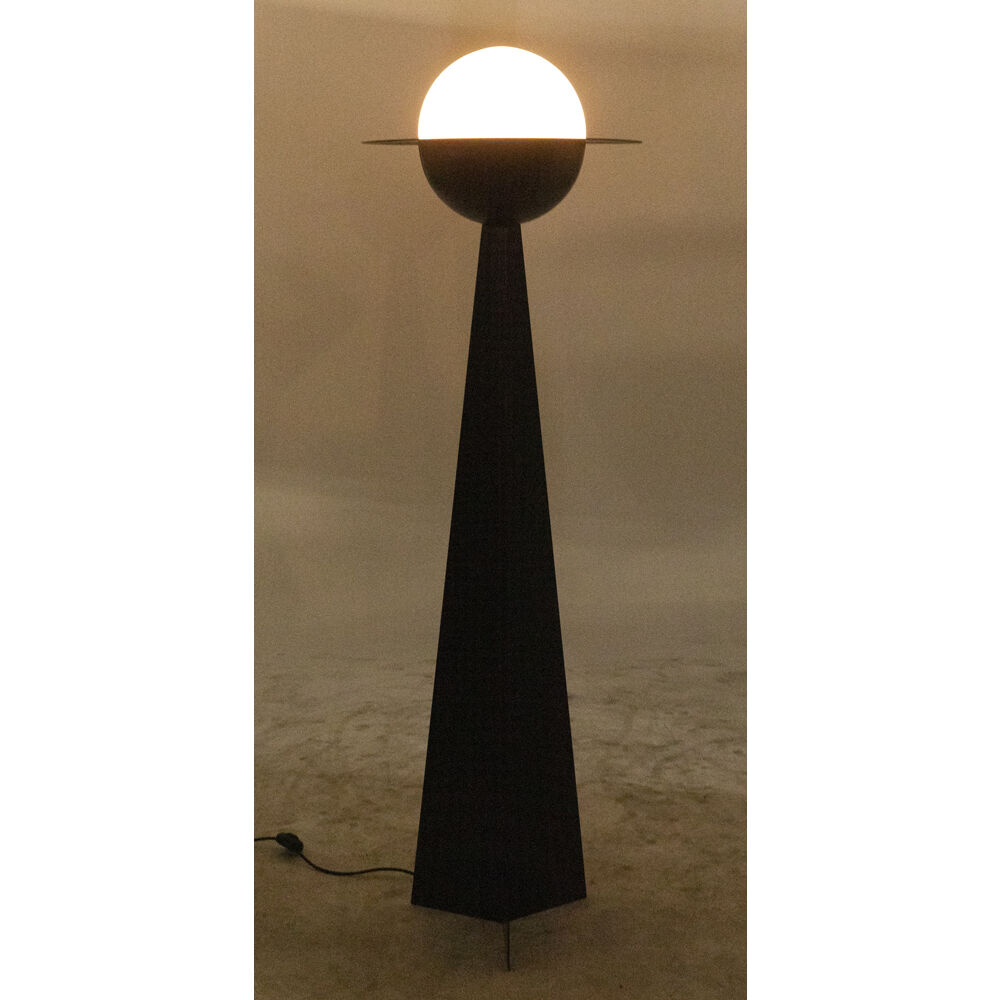 Saturn 65 inch 25.00 watt Matte Black Floor Lamp Portable Light