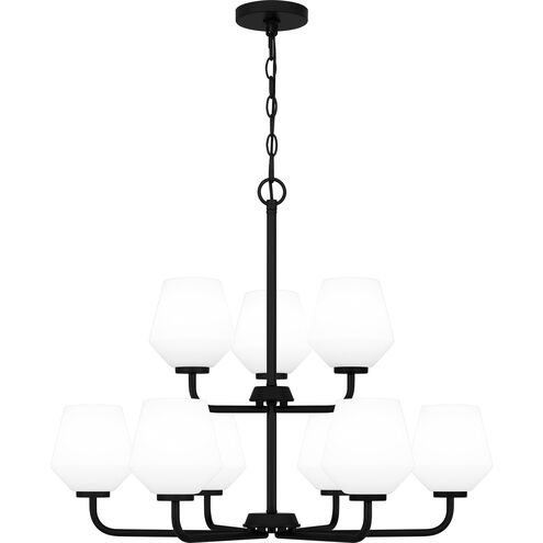 Nielson 9 Light 28.5 inch Matte Black Chandelier Ceiling Light