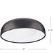 Beacon LED 20 inch Black Flush Mount Ceiling Light