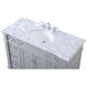 Wesley 48 X 21.5 X 35 inch Grey Vanity Sink Set in Gray