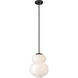 Nadia 1 Light 11 inch Black Pendant Ceiling Light