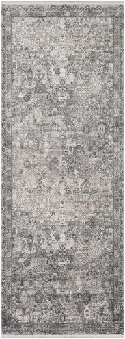 Solar 96 X 36 inch Gray Rug in 3 x 8, Runner