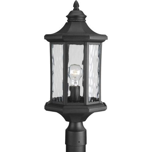 Edition 1 Light 22 inch Textured Black Outdoor Post Lantern