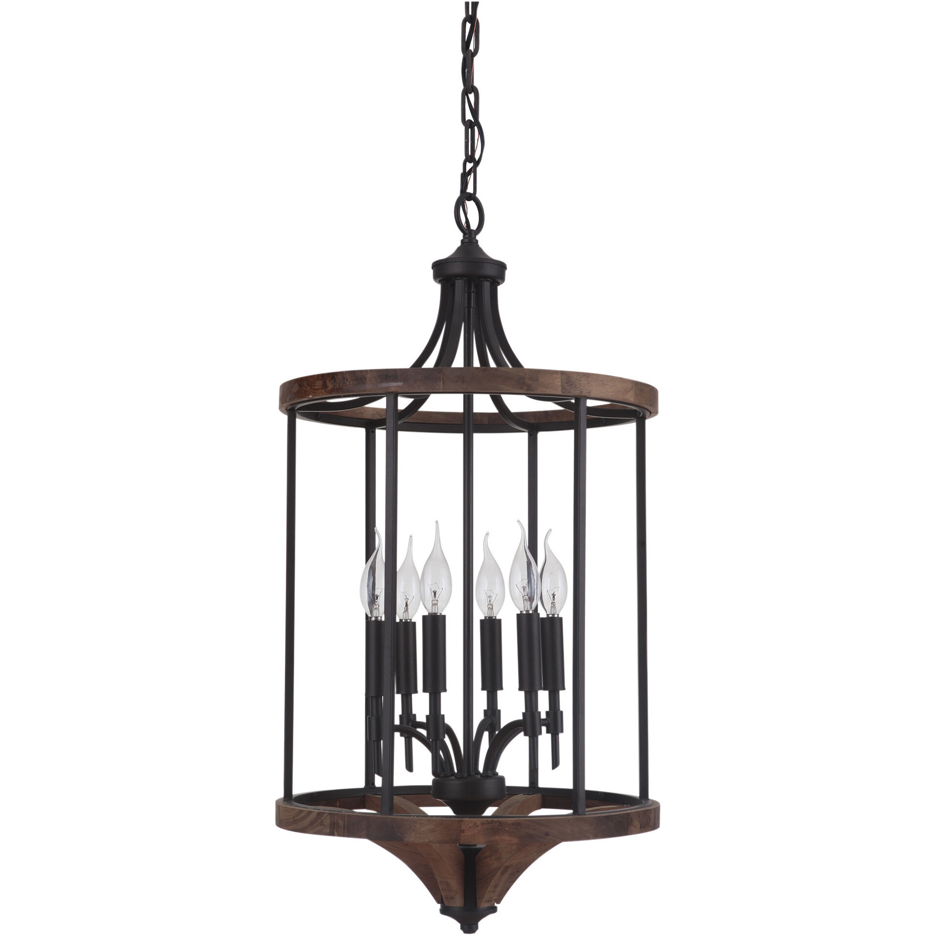 Craftmade Jeremiah 40336 BNKWB Tahoe 6 Light 16.34 inch Brushed Polished Nickel Whiskey Barrel Foyer Light Ceiling Light in Brushed Nickel Whiskey Barrel Jeremiah