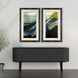 Into The Dark Blue and Black and Green Framed Art, The Studio