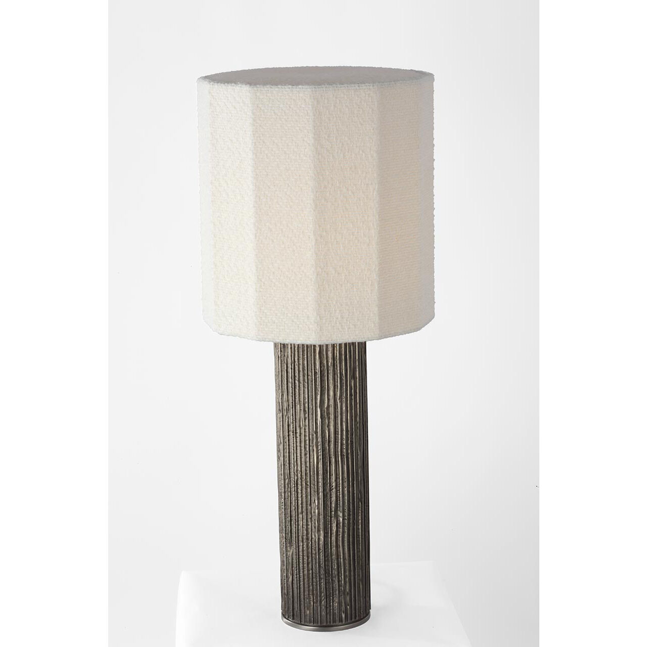 Anne-Marie Barton Fumar 29 inch 15.00 watt Ridged Graphite Table Lamp Portable Light
