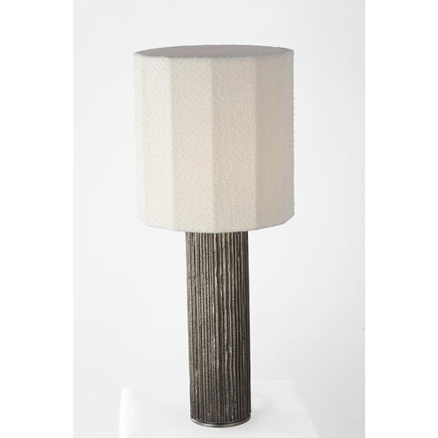Anne-Marie Barton Fumar 29 inch 15.00 watt Ridged Graphite Table Lamp Portable Light
