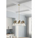 Vantrel 8 Light 36 inch Legacy Brass Chandelier Ceiling Light