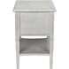 Oxford 30 X 28 inch White Wash Side Table, 2 Drawer