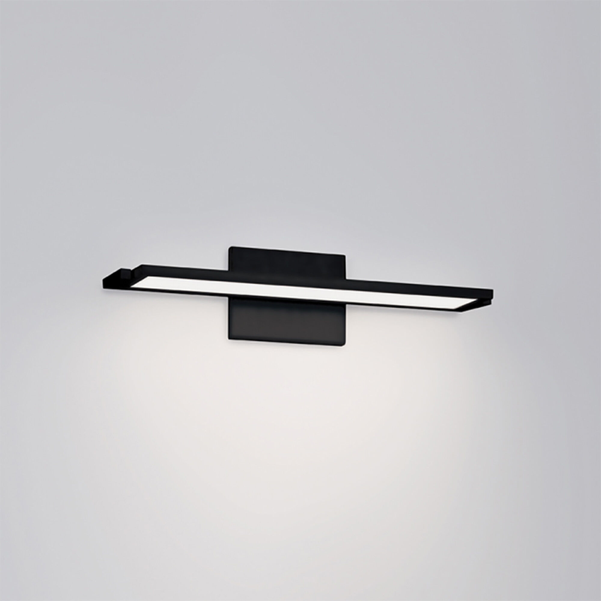 Line LED 18 inch Black Bath Vanity & Wall Light, dweLED
