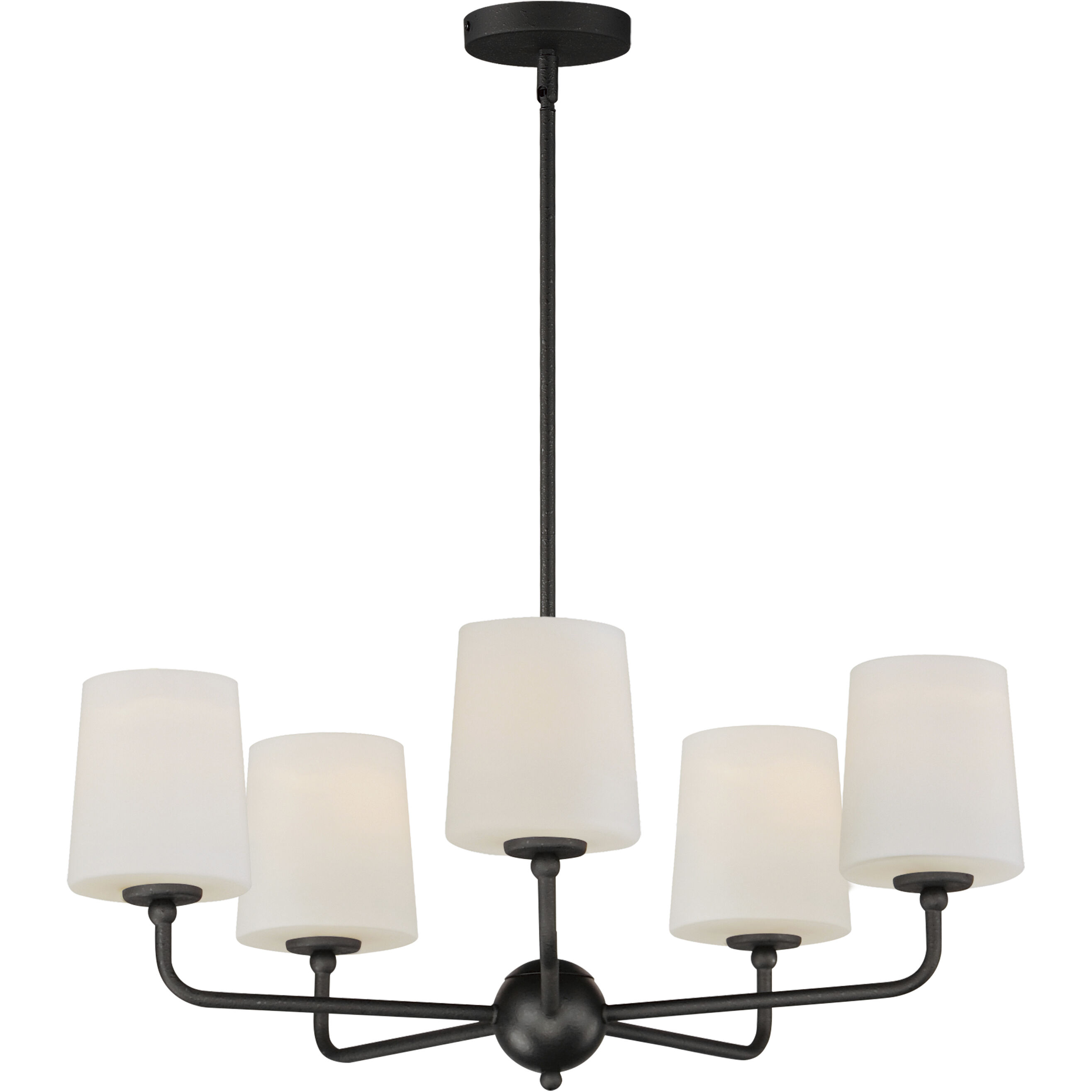 Bristol 5 Light 27 inch Anthracite Single-Tier Chandelier Ceiling Light