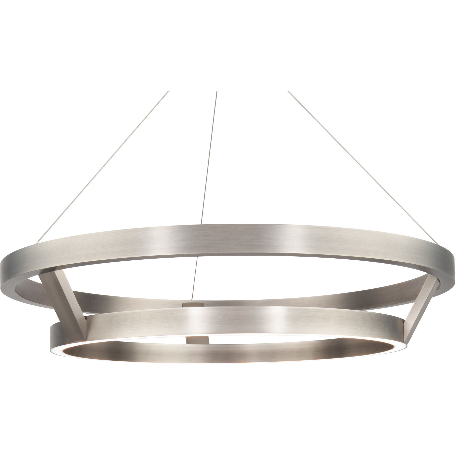 Imperial 1 Light 42 inch Brushed Nickel Chandelier Ceiling Light