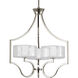 Gail 3 Light 22 inch Polished Nickel Chandelier Ceiling Light