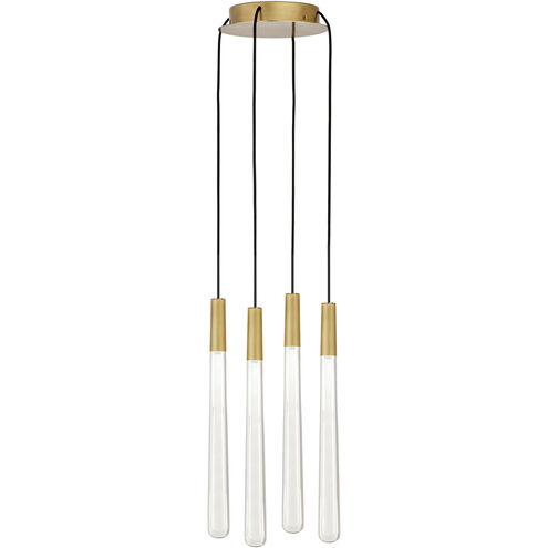 Sean Lavin Pylon LED 9 inch Natural Brass Chandelier Ceiling Light