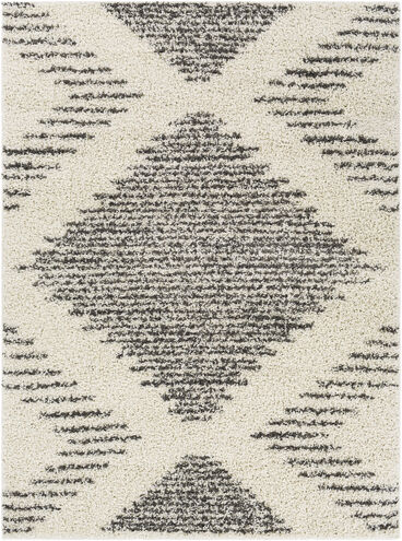 Taza Shag 84 X 62 inch Cream Rug in 5 x 8, Rectangle
